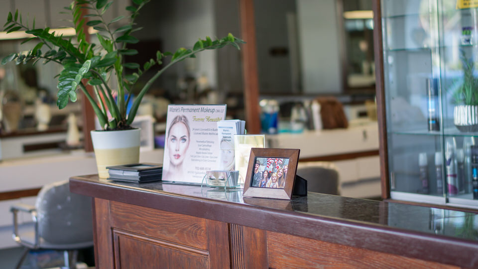 front desk close up
